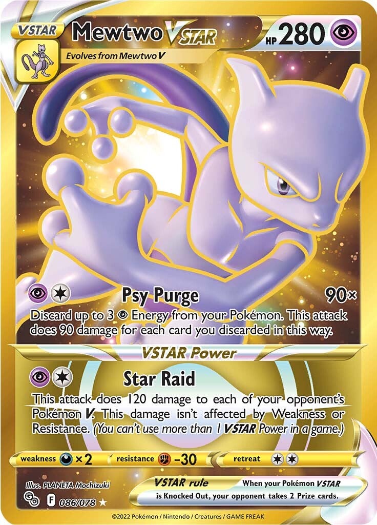 Mewtwo VSTAR (086/078) [Pokémon GO] | Pegasus Games WI