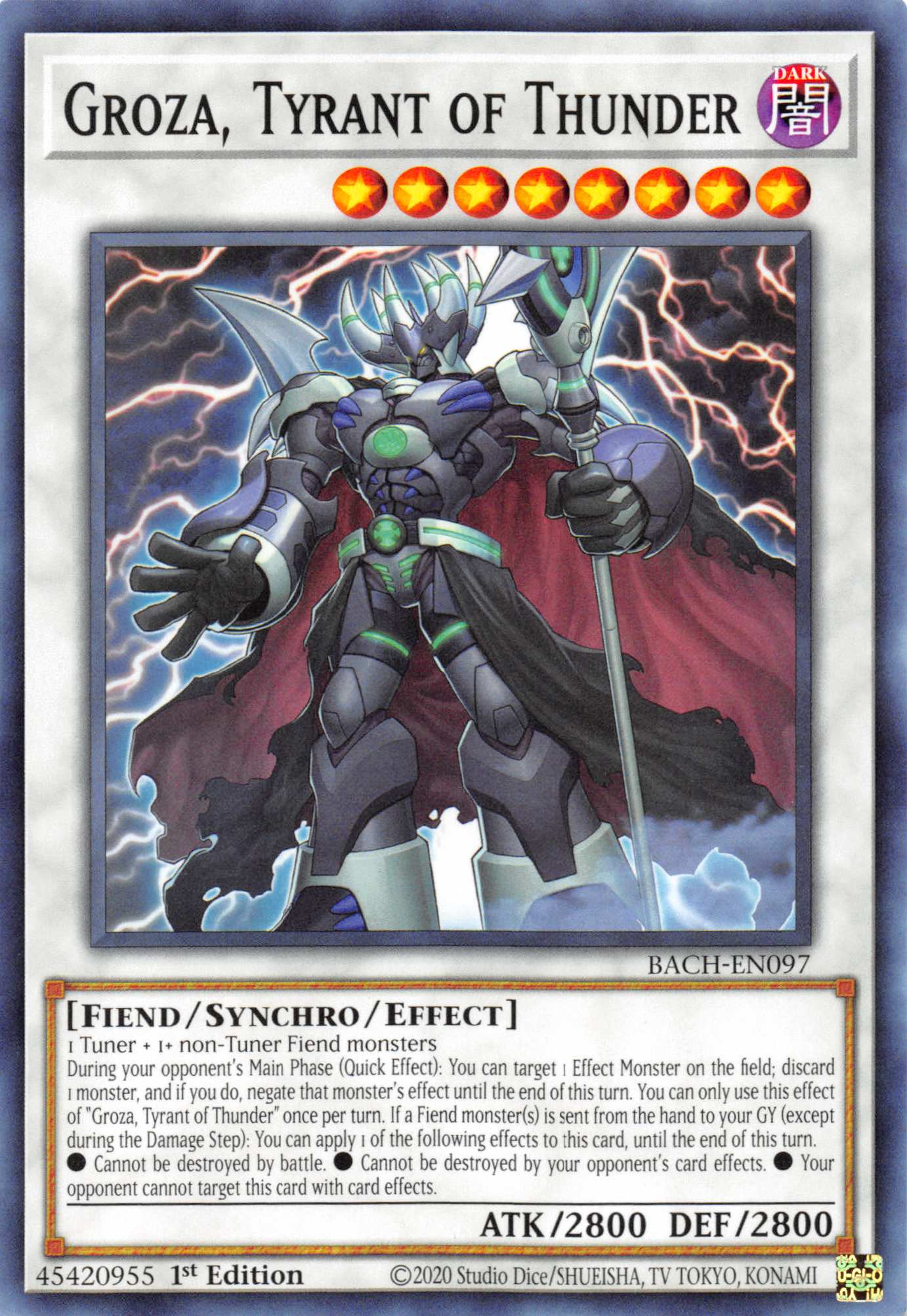 Groza, Tyrant of Thunder [BACH-EN097] Common | Pegasus Games WI