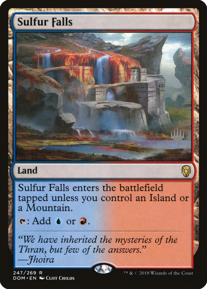 Sulfur Falls (Promo Pack) [Dominaria Promos] | Pegasus Games WI