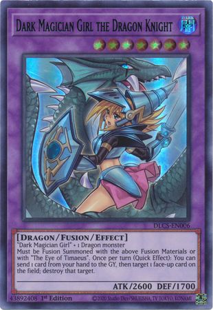 Dark Magician Girl the Dragon Knight (Alternate Art) (Blue) [DLCS-EN006] Ultra Rare | Pegasus Games WI