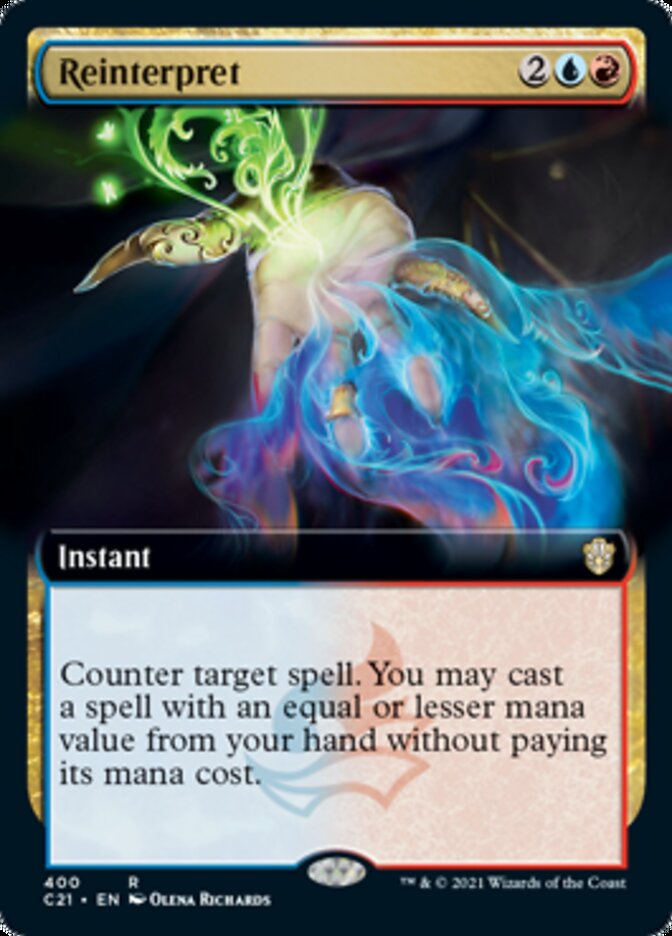 Reinterpret (Extended Art) [Commander 2021] | Pegasus Games WI