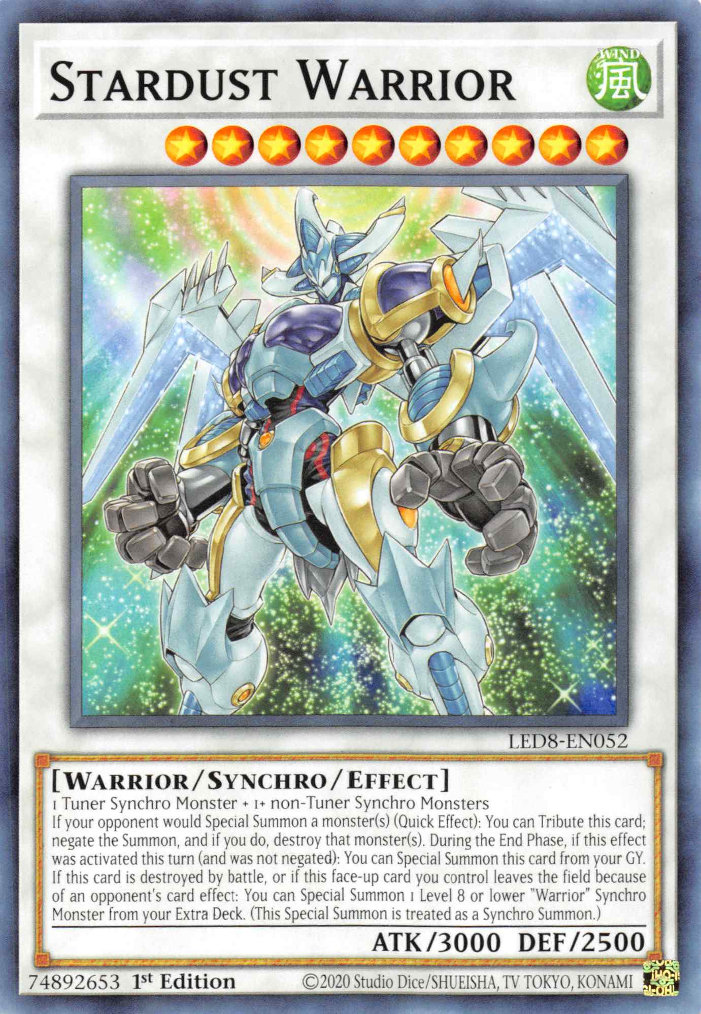 Stardust Warrior [LED8-EN052] Common | Pegasus Games WI