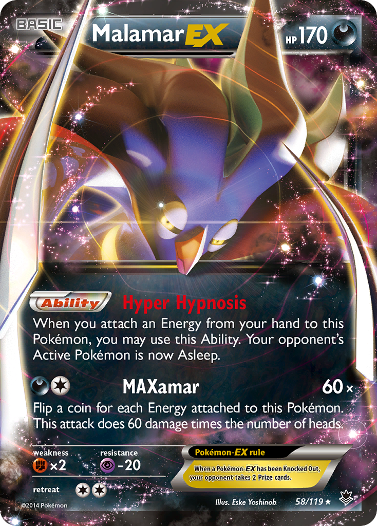 Malamar EX (58/119) [XY: Phantom Forces] | Pegasus Games WI