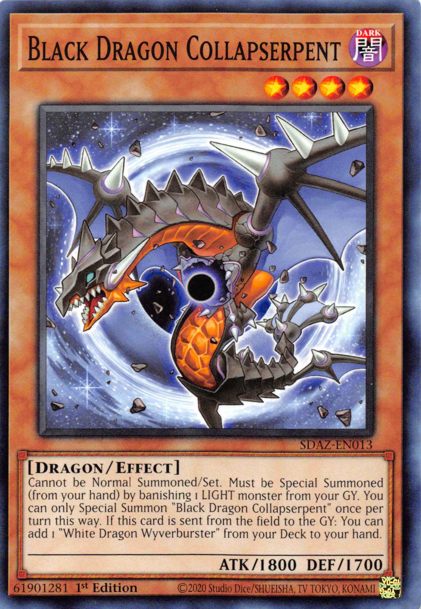 Black Dragon Collapserpent [SDAZ-EN013] Common | Pegasus Games WI