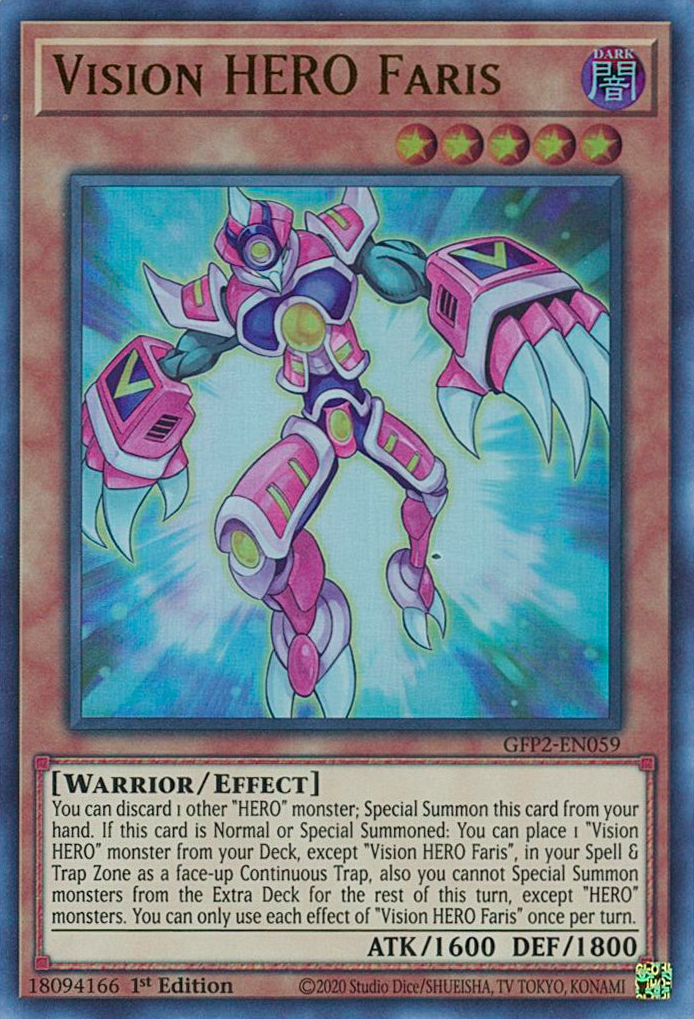 Vision HERO Faris [GFP2-EN059] Ultra Rare | Pegasus Games WI