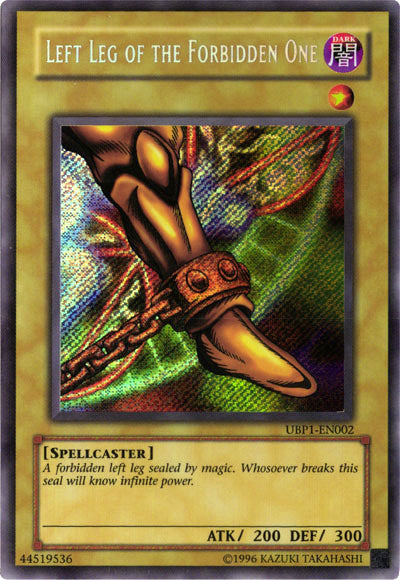 Left Leg of the Forbidden One [UBP1-EN002] Secret Rare | Pegasus Games WI