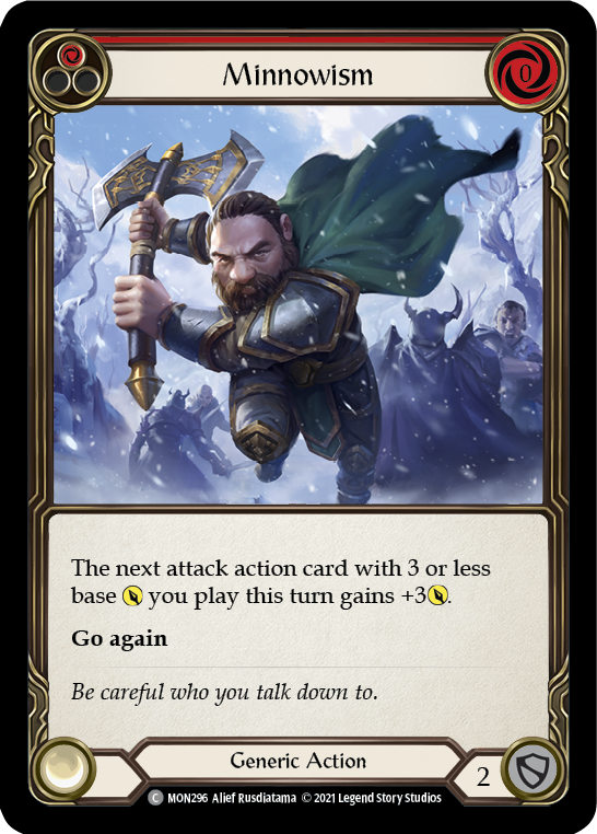 Minnowism (Red) (Rainbow Foil) [MON296-RF] 1st Edition Rainbow Foil | Pegasus Games WI