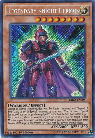 Legendary Knight Hermos [DRL2-EN008] Secret Rare | Pegasus Games WI