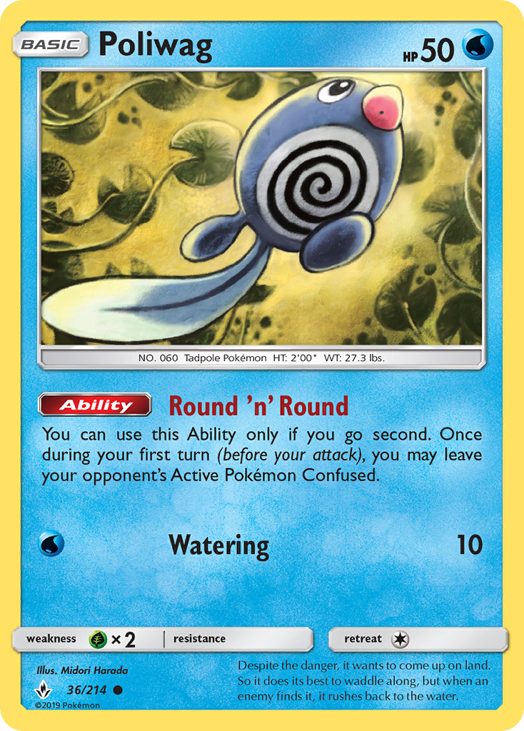 Poliwag (36/214) [Sun & Moon: Unbroken Bonds] | Pegasus Games WI