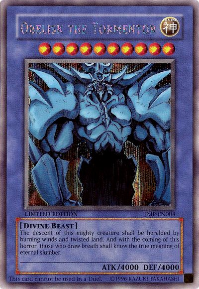 Obelisk the Tormentor (JMP-EN004) [JMP-EN004] Secret Rare | Pegasus Games WI