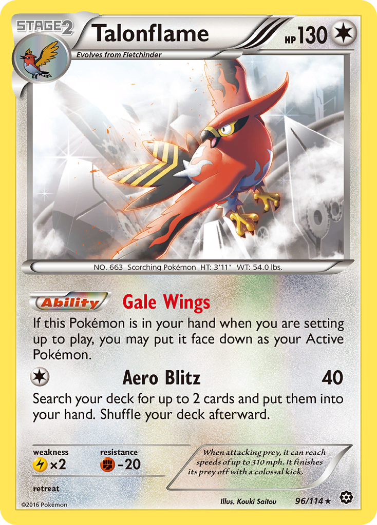 Talonflame (96/114) [XY: Steam Siege] | Pegasus Games WI