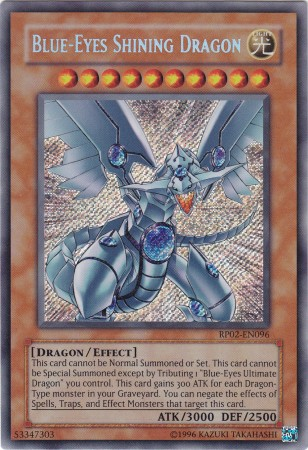 Blue-Eyes Shining Dragon [RP02-EN096] Secret Rare | Pegasus Games WI