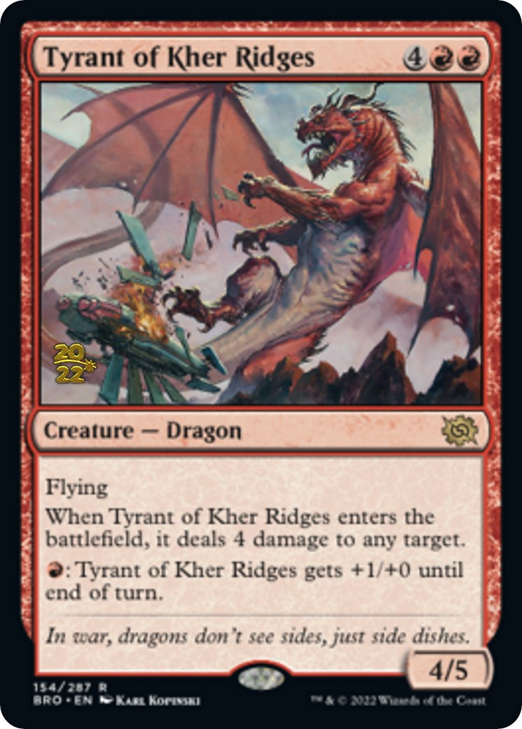 Tyrant of Kher Ridges [The Brothers' War Prerelease Promos] | Pegasus Games WI