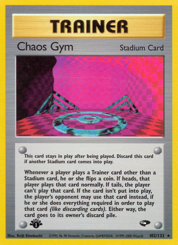Chaos Gym (102/132) [Gym Challenge 1st Edition] | Pegasus Games WI
