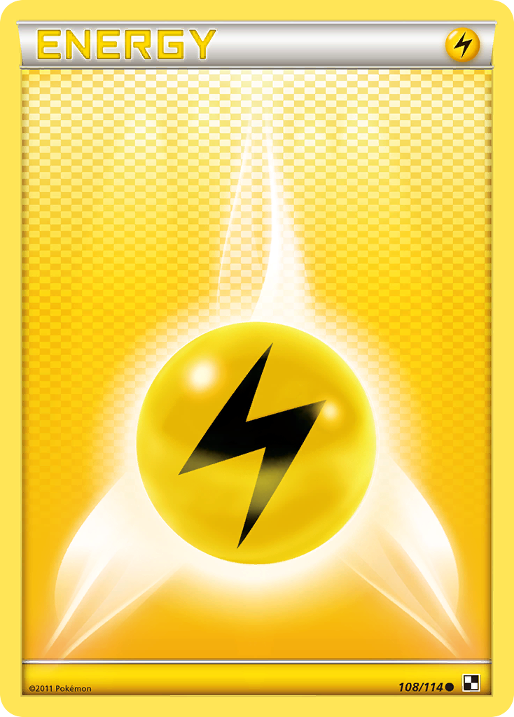 Lightning Energy (108/114) [Black & White: Base Set] | Pegasus Games WI