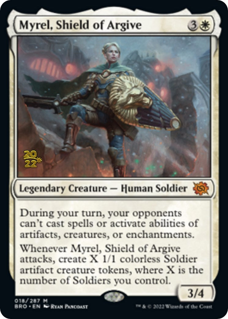 Myrel, Shield of Argive [The Brothers' War Prerelease Promos] | Pegasus Games WI