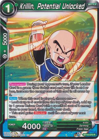 Krillin, Potential Unlocked (BT10-070) [Rise of the Unison Warrior 2nd Edition] | Pegasus Games WI