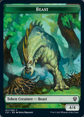 Beast (011) // Insect Double-Sided Token [Commander 2021 Tokens] | Pegasus Games WI