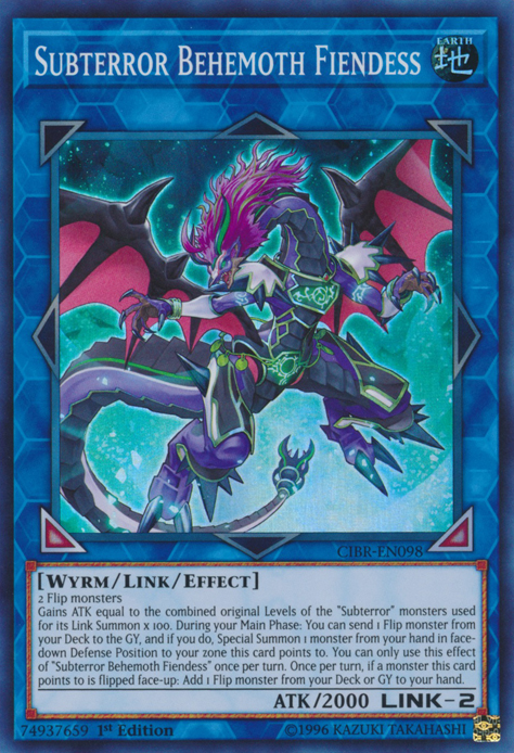 Subterror Behemoth Fiendess [CIBR-EN098] Super Rare | Pegasus Games WI