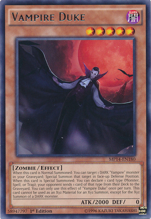 Vampire Duke [MP14-EN180] Rare | Pegasus Games WI