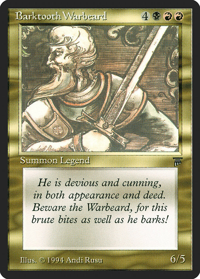 Barktooth Warbeard [Legends] | Pegasus Games WI