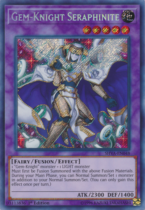 Gem-Knight Seraphinite [SHVA-EN048] Secret Rare | Pegasus Games WI