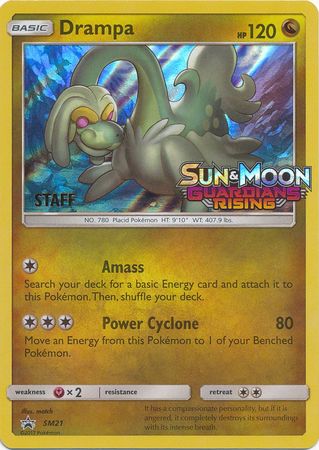 Drampa (SM21) (Staff Prerelease Promo) [Sun & Moon: Black Star Promos] | Pegasus Games WI