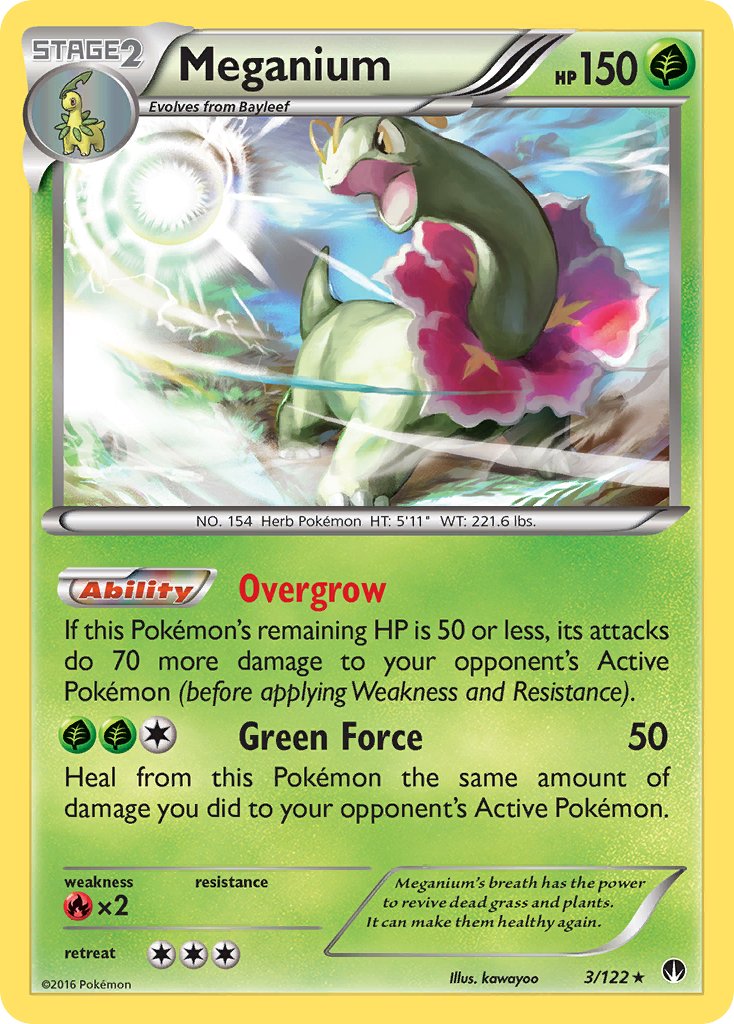 Meganium (3/122) (Cosmos Holo) (Blister Exclusive) [XY: BREAKpoint] | Pegasus Games WI