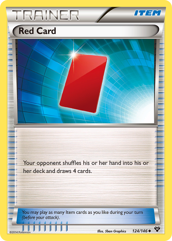 Red Card (124/146) [XY: Base Set] | Pegasus Games WI