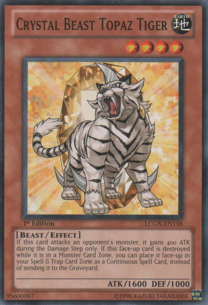 Crystal Beast Topaz Tiger [LCGX-EN158] Common | Pegasus Games WI