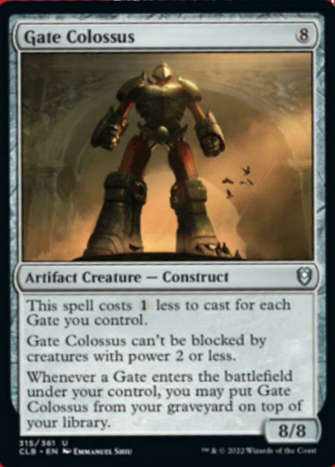 Gate Colossus [Commander Legends: Battle for Baldur's Gate] | Pegasus Games WI