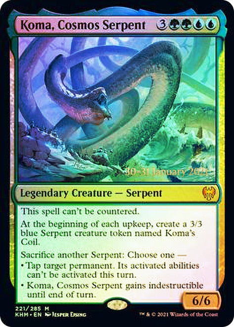 Koma, Cosmos Serpent [Kaldheim Prerelease Promos] | Pegasus Games WI