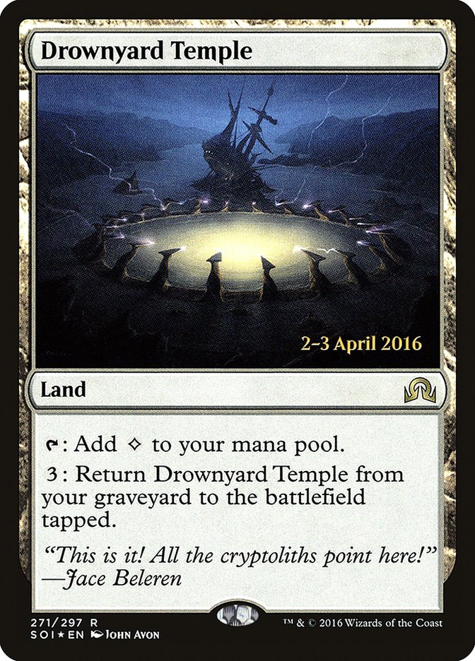 Drownyard Temple [Shadows over Innistrad Prerelease Promos] | Pegasus Games WI