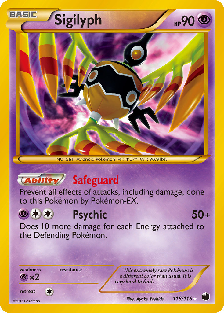 Sigilyph (118/116) [Black & White: Plasma Freeze] | Pegasus Games WI