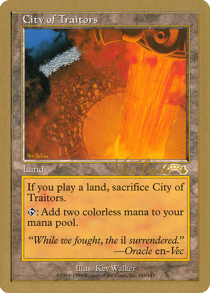 City of Traitors (Kai Budde) [World Championship Decks 1999] | Pegasus Games WI