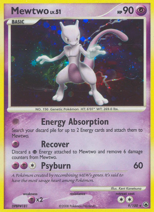 Mewtwo (9/100) [Diamond & Pearl: Majestic Dawn] | Pegasus Games WI