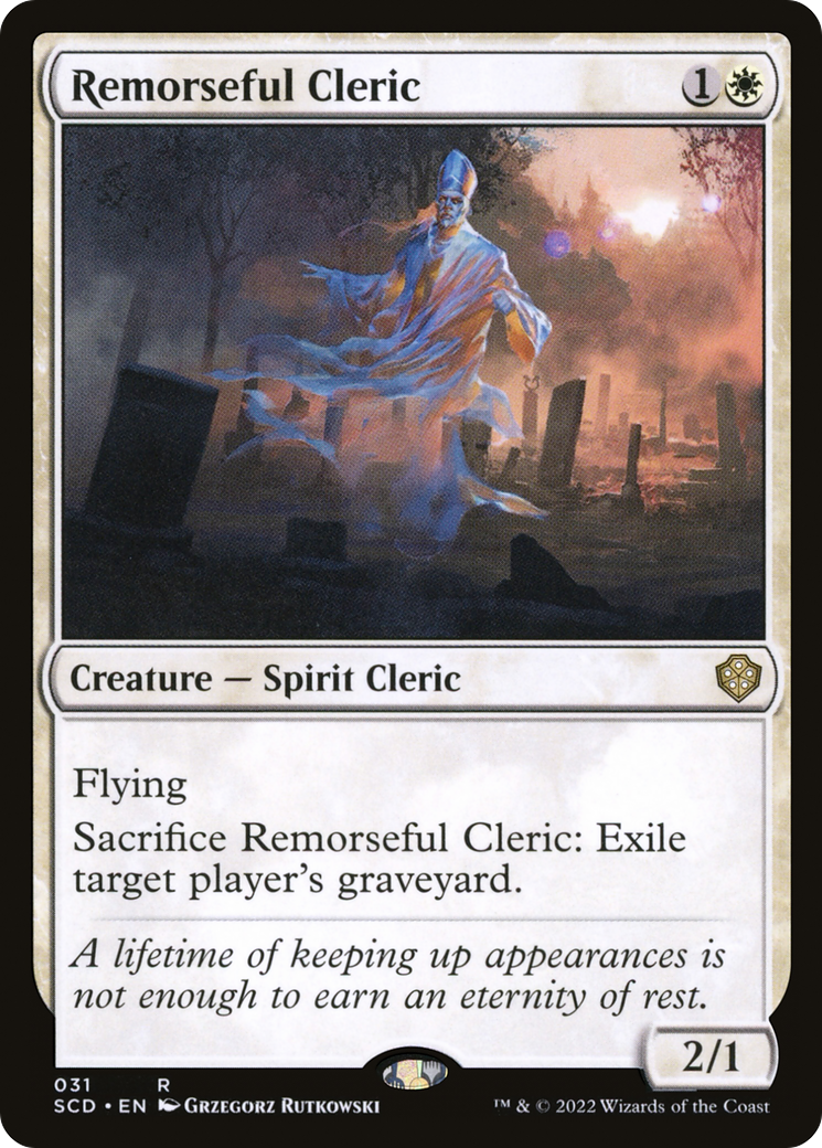 Remorseful Cleric [Starter Commander Decks] | Pegasus Games WI