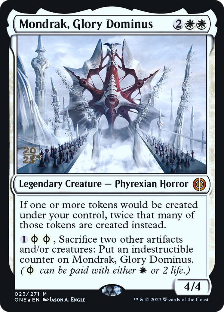 Mondrak, Glory Dominus [Phyrexia: All Will Be One Prerelease Promos] | Pegasus Games WI