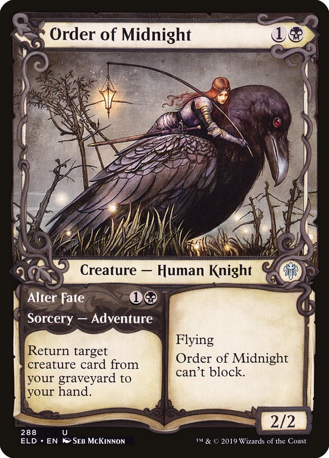 Order of Midnight // Alter Fate (Showcase) [Throne of Eldraine] | Pegasus Games WI