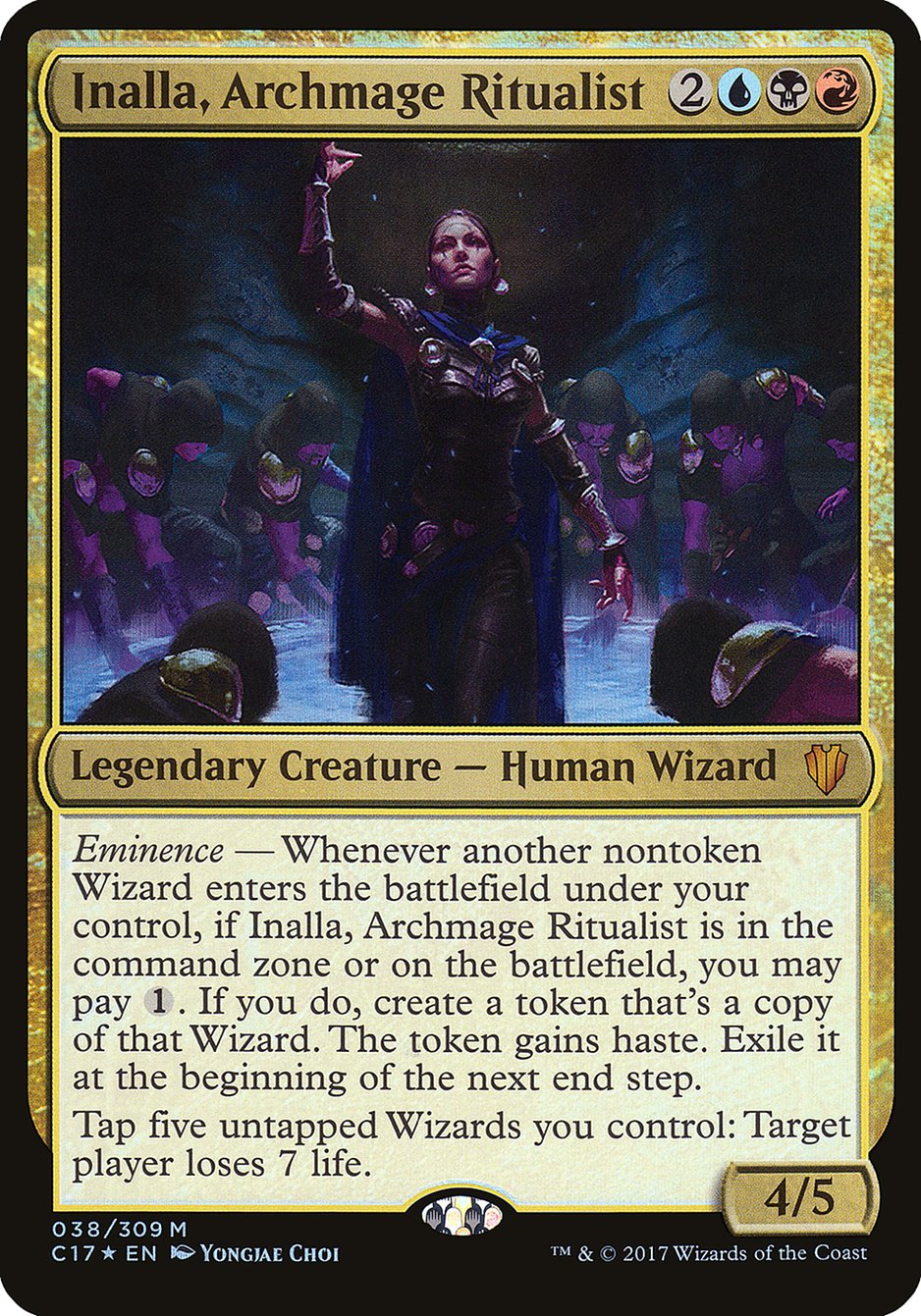 Inalla, Archmage Ritualist (Oversized) [Commander 2017 Oversized] | Pegasus Games WI