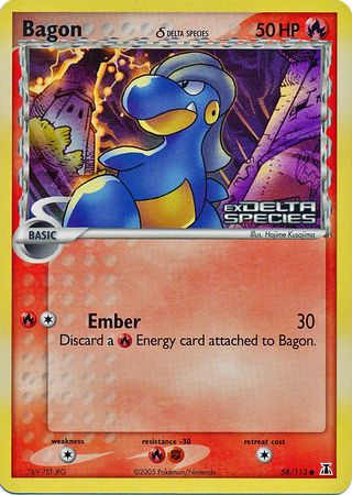 Bagon (58/113) (Delta Species) (Stamped) [EX: Delta Species] | Pegasus Games WI