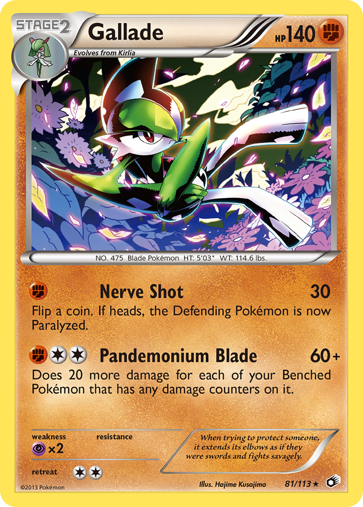 Gallade (81/113) [Black & White: Legendary Treasures] | Pegasus Games WI