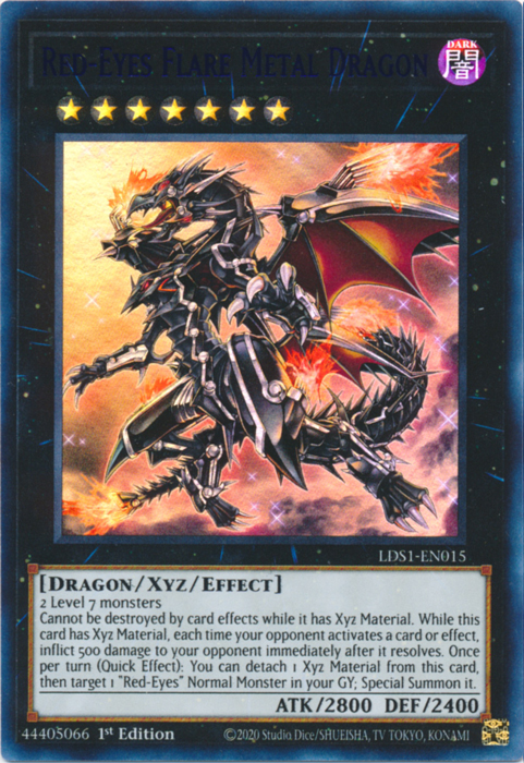 Red-Eyes Flare Metal Dragon (Blue) [LDS1-EN015] Ultra Rare | Pegasus Games WI