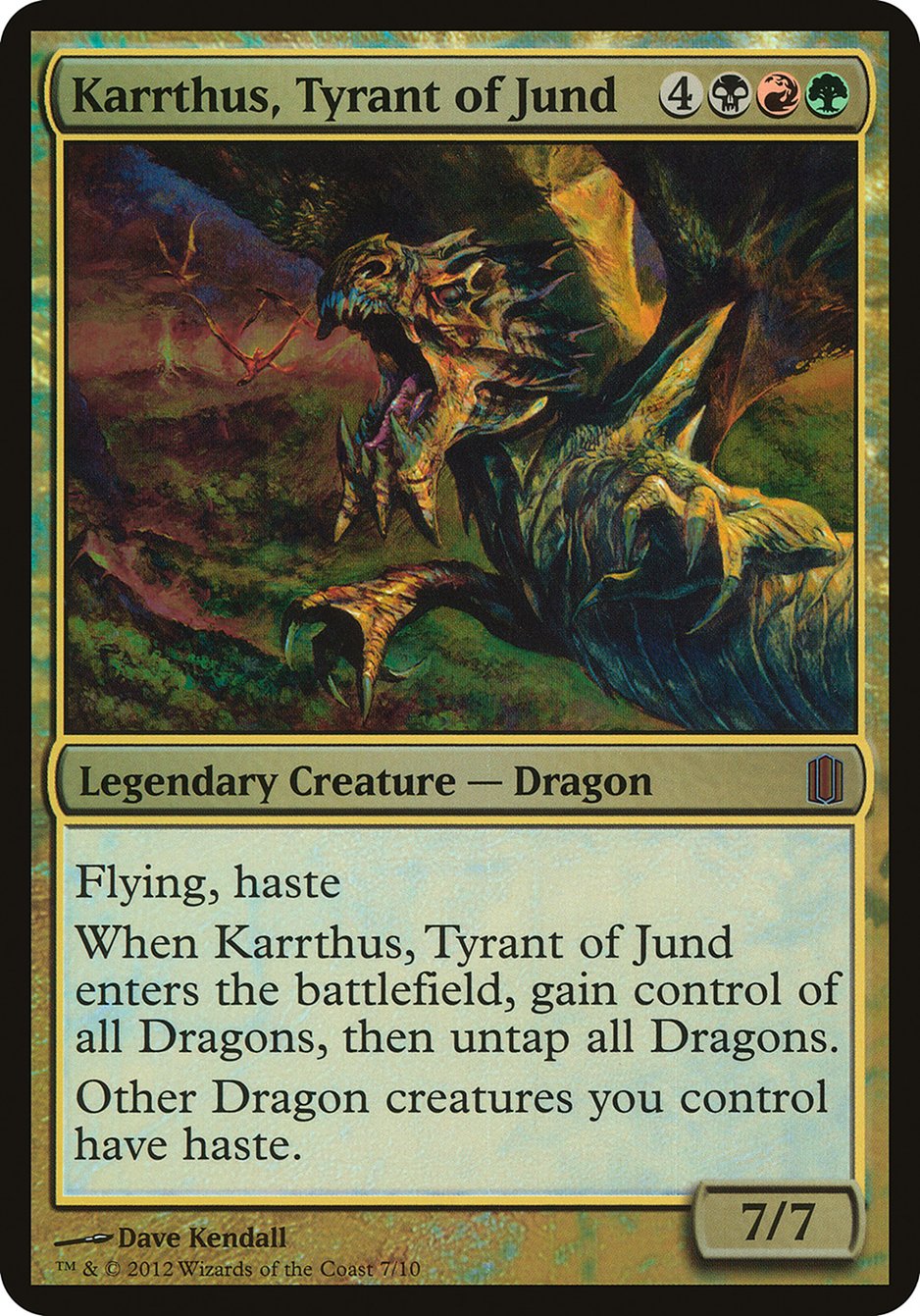 Karrthus, Tyrant of Jund (Oversized) [Commander's Arsenal Oversized] | Pegasus Games WI