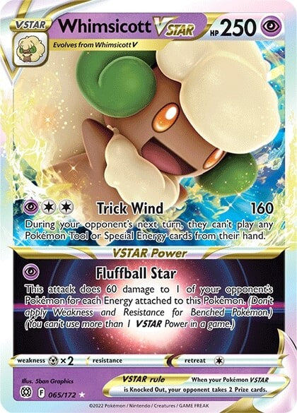 Whimsicott VSTAR (065/172) [Sword & Shield: Brilliant Stars] | Pegasus Games WI