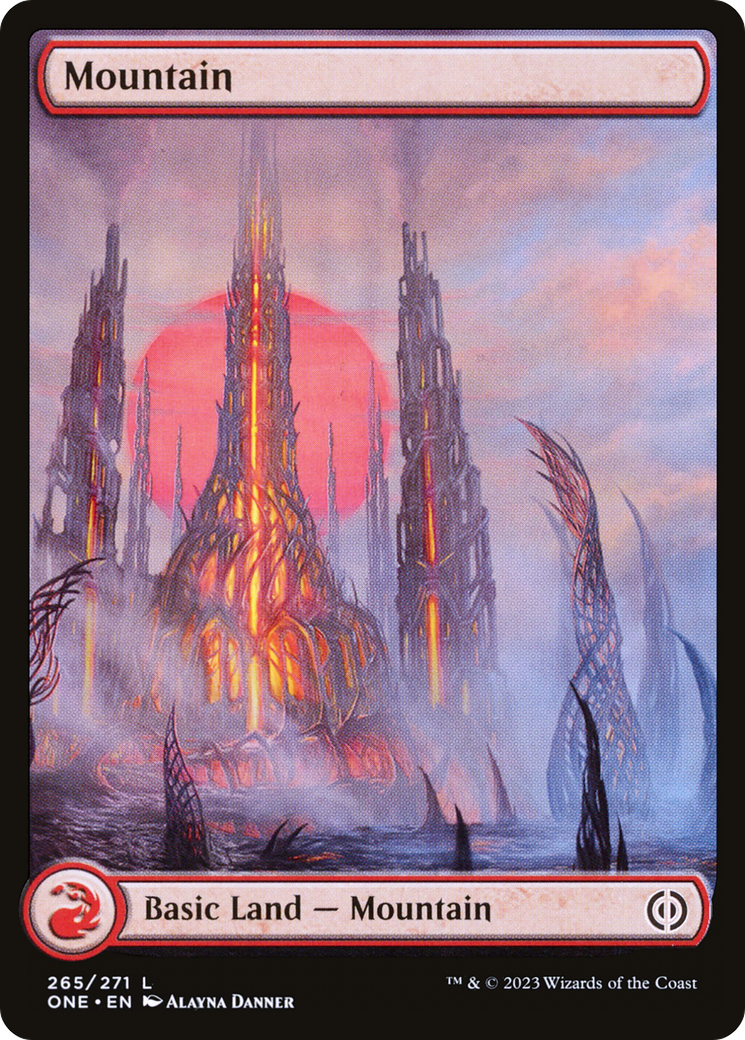 Mountain (265) (Full-Art) [Phyrexia: All Will Be One] | Pegasus Games WI