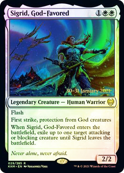 Sigrid, God-Favored [Kaldheim Prerelease Promos] | Pegasus Games WI