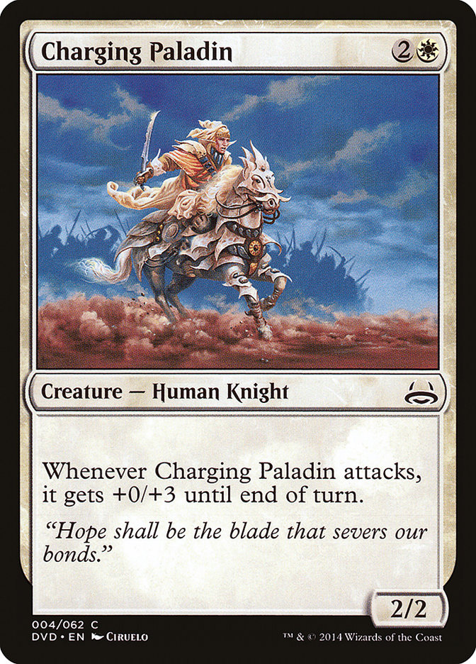 Charging Paladin (Divine vs. Demonic) [Duel Decks Anthology] | Pegasus Games WI