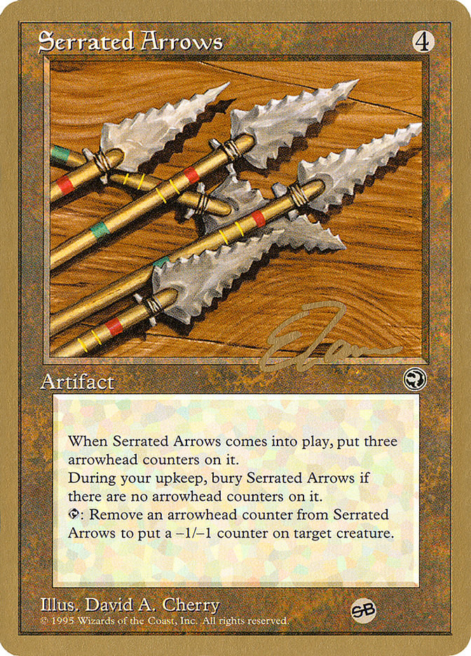 Serrated Arrows (Eric Tam) (SB) [Pro Tour Collector Set] | Pegasus Games WI