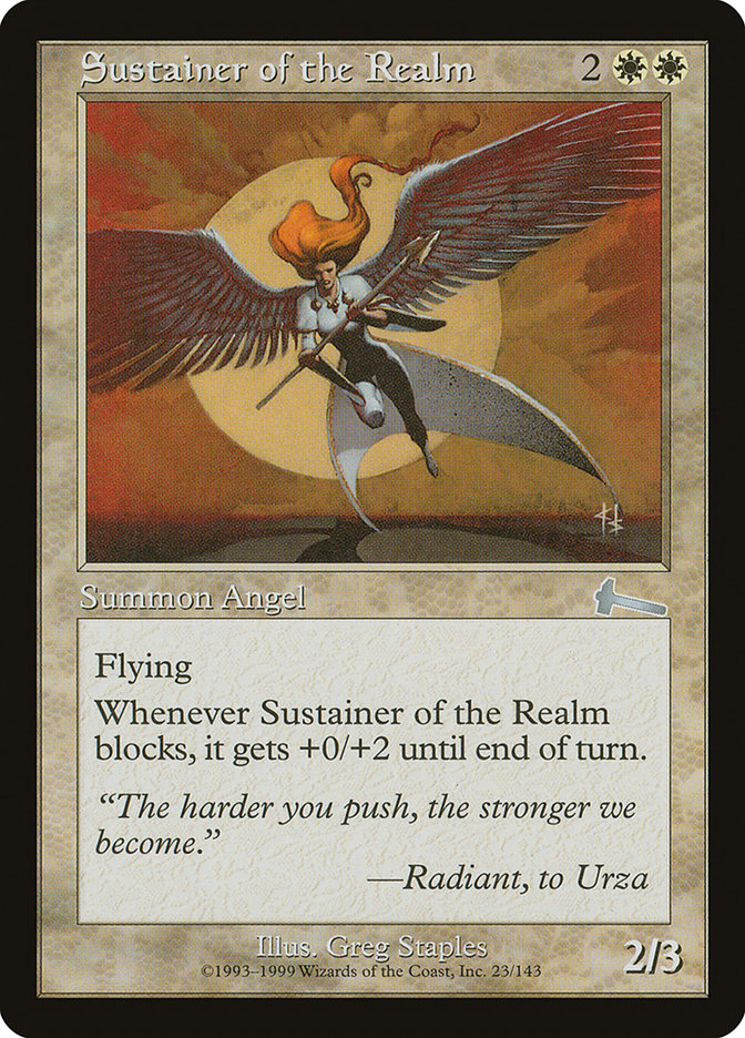 Sustainer of the Realm [Urza's Legacy] | Pegasus Games WI